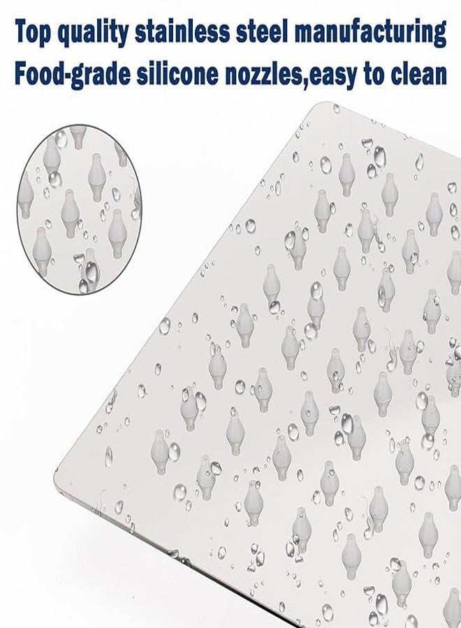 SEARENE BATHWARE SS-304 Stainless Steel Rain Shower Head | 6x6 Inch High-Flow Square Rainfall Showerhead for Bathroom | Wall-Mounted, Chrome Finish | Anti-Clog Silicone Nozzles | High Pressure - Image 5